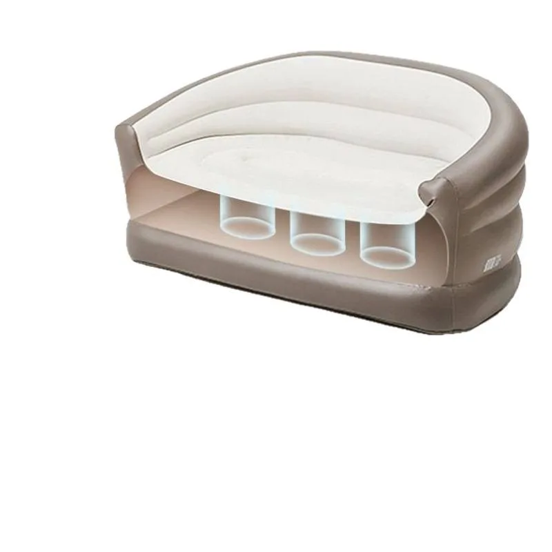 Inflatable sofa, single and double portable air cushion bed, casual inflatable small sofa, folding living room inflatable sofa