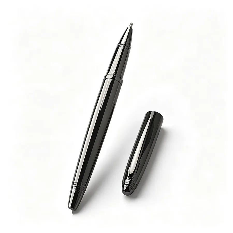 Luxury Metal Rollerball Pen With Denim Single Pen Sleeve Smooth Writing Business Ballpoint Pen Office School Stationery