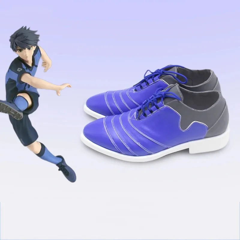 25COSNew Anime BLUE LOCK Meguru Bachira botas Cosplay Yoichi Isagi Hyouma Chigiri Seishiro Nagi zapatos Halloween tamaño personalizado
