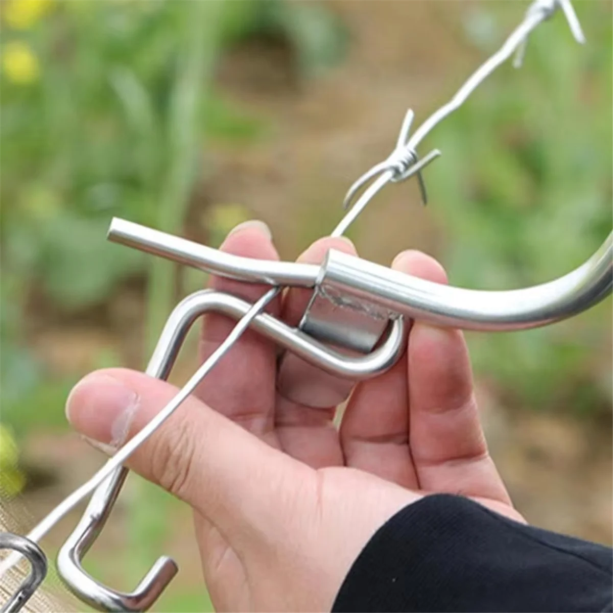 

A002 Инструмент для натяжения проволоки для забора 20X Натяжители проволоки с ручкой Металлические носилки Ремонтные принадлежности для наружного фермерского сада