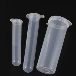 10Pcs Centrifugal Test Tube 10ml Snap Cap Round Bottom Centrifuge Tube Vial Sample Container Specimen Tube Laboratory Supplies