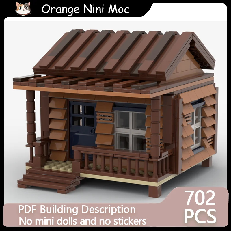 

City Street View Model MOC Building Bricks Small Western House Modular Technology Gifts Holiday Assemble Children Toys Suit