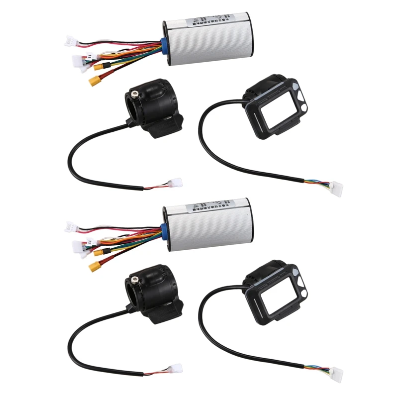 

6X Controller Brake LCD Display 24V 250W Electric Scooter Controller Brushless Motor Electric Bicycle Accessory Set