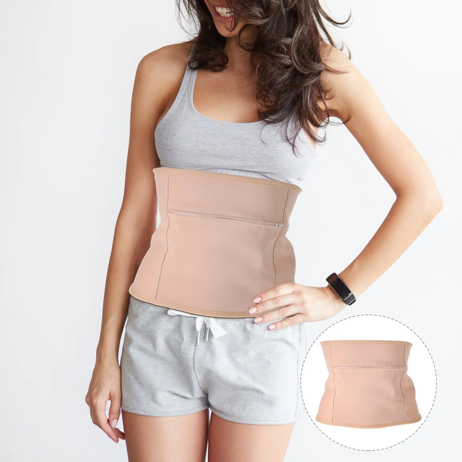 

Мягкая многоразовая повязка с касторовым маслом для поддержки печени, удобная для сна и релаксации, простой в использовании дизайн