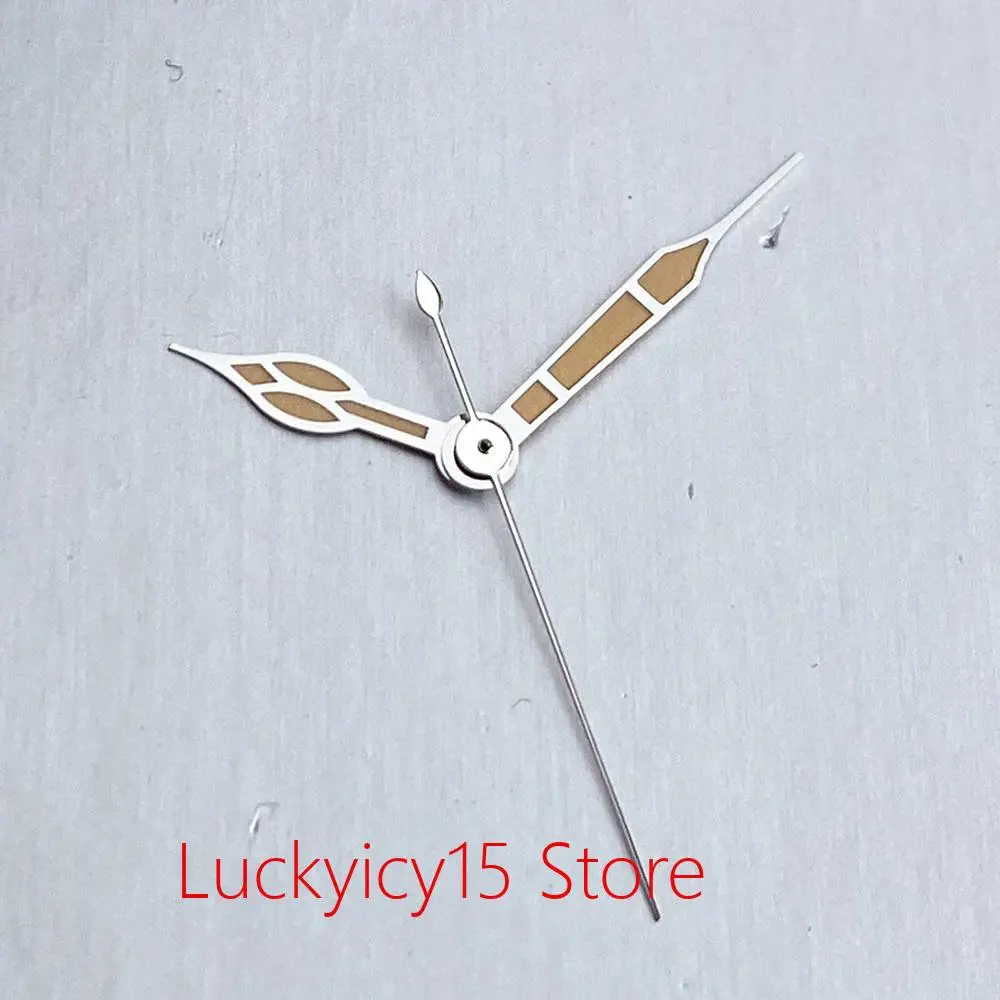 Silver Edge Needles Yellow Watch Hands for VH31 NH35 NH36 7S36 Miyota 8215 821A ETA2824 PT5000 Watch Parts 14MM*14MM*9.5MM