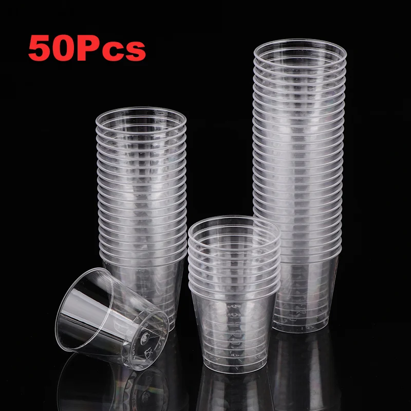 

50Pcs Disposable Plastic Cup 30ml Mini Jelly Cups Birthday Party Supplies