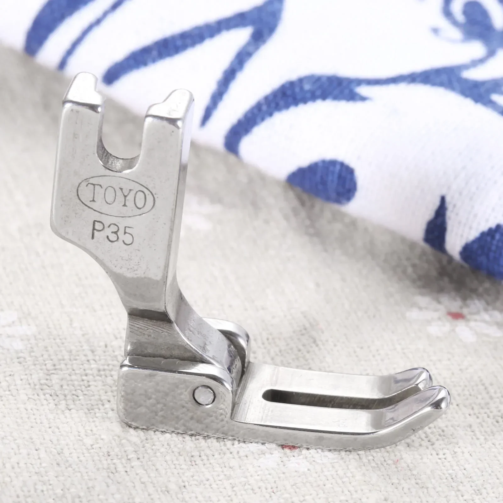 1Pc P35 Steel Industrial Single Needle Lockstitch Sewing Machine Standard Hinged Plain Presser Foot #24983 for Light&Medium Work