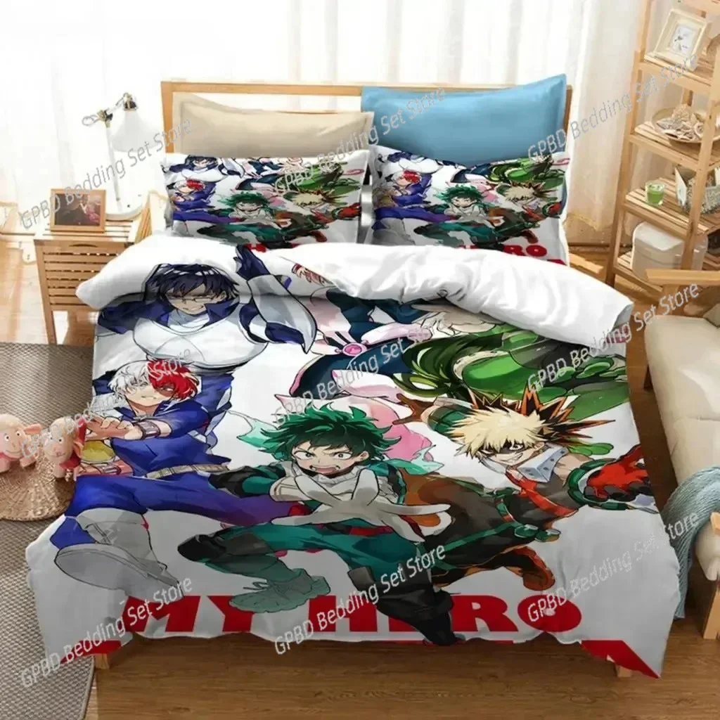 

Anime My Hero Academia Bedding Set Single Twin Double Queen King Cal King Size Bed Linen Set