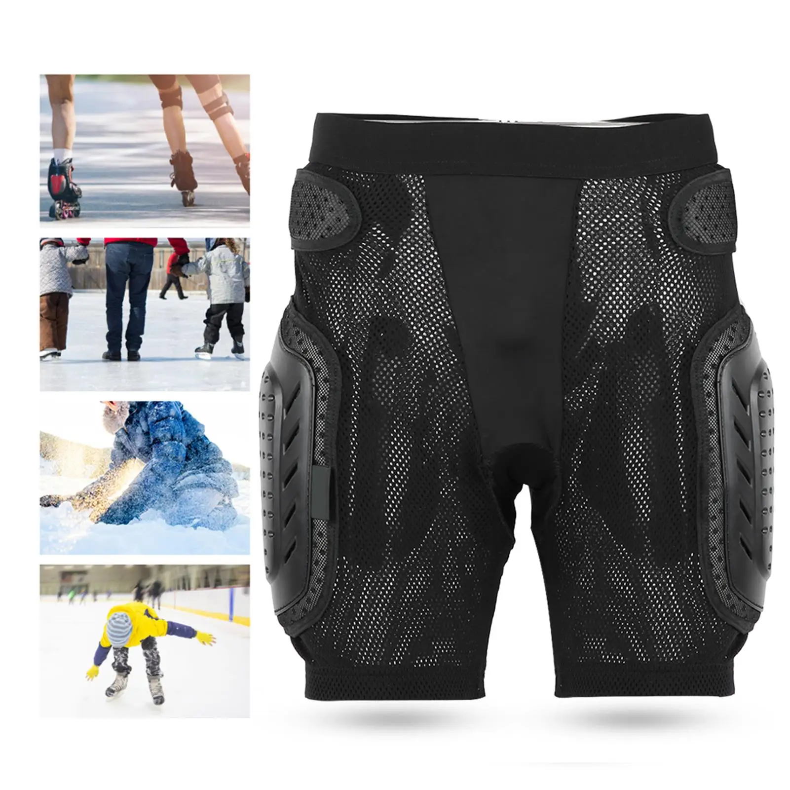 Hip Protection Shorts for Cycling, Skiing & Roller Skating - Padded Sports Pants for