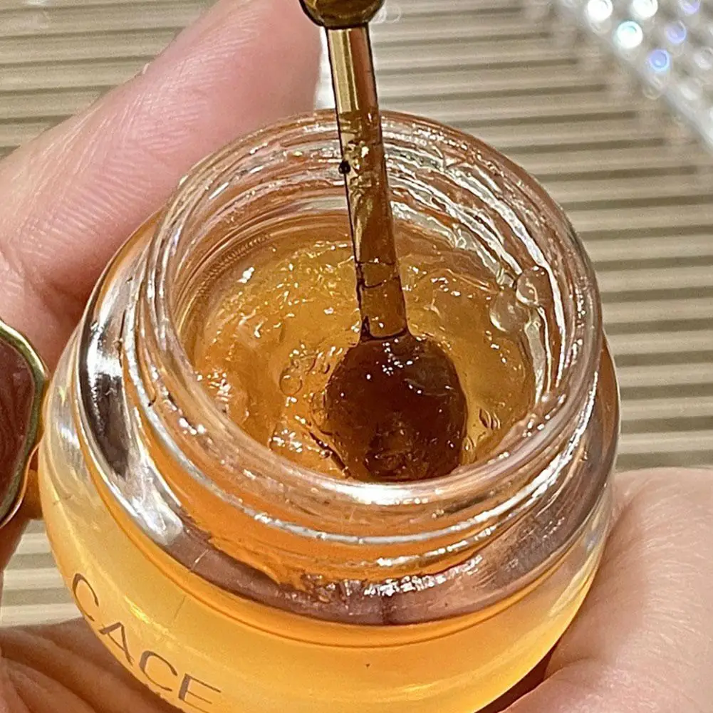 Labios hidratantes de miel rosa, barras de labios naturales de melocotón, bálsamo para desvanecer los labios, Base de aceite para labios, líneas de gelatina, maquillaje nutritivo A9h0