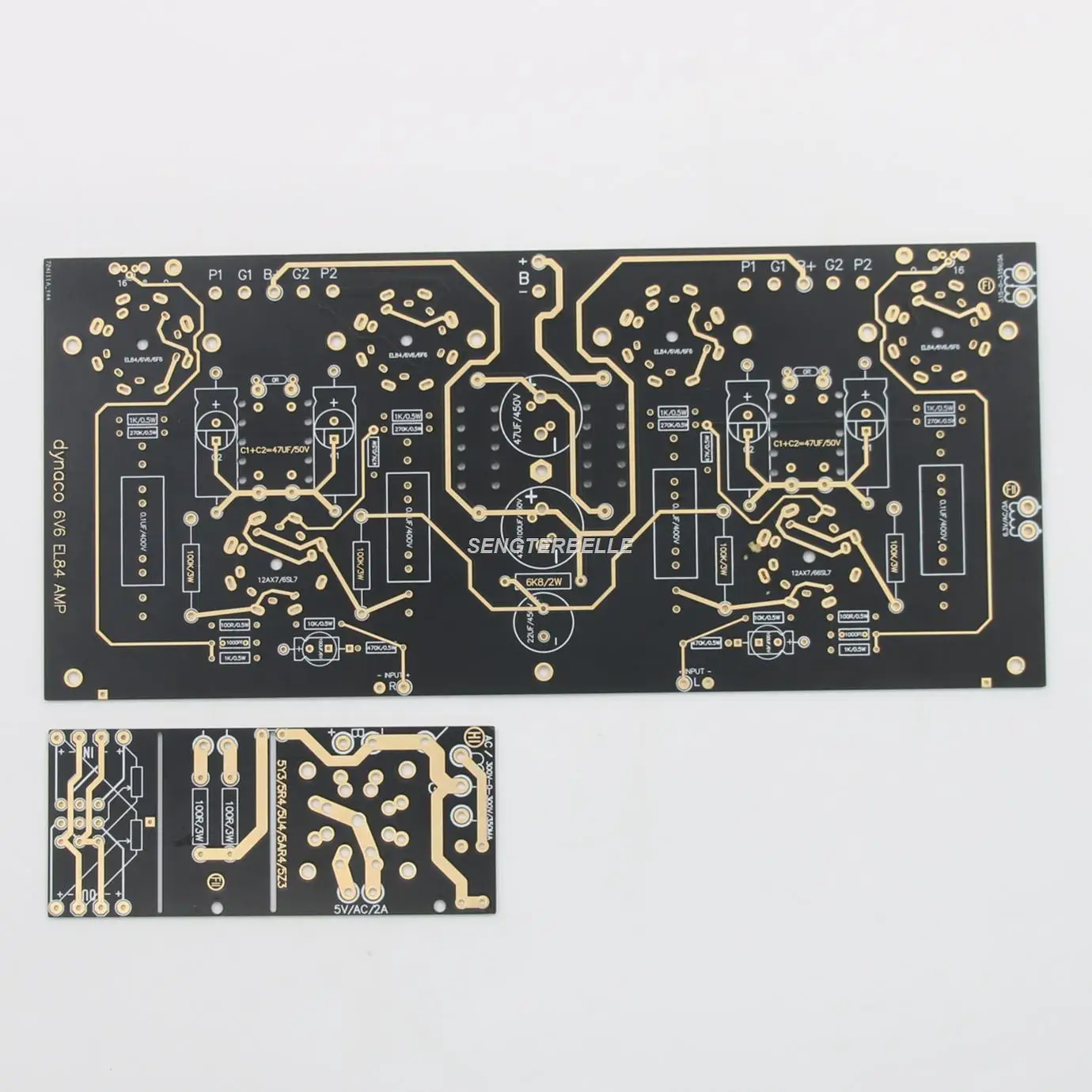 HiFi 6V6 + 6SL7 Ламповый стереоусилитель Плата 10 Вт База на схеме DYNACO