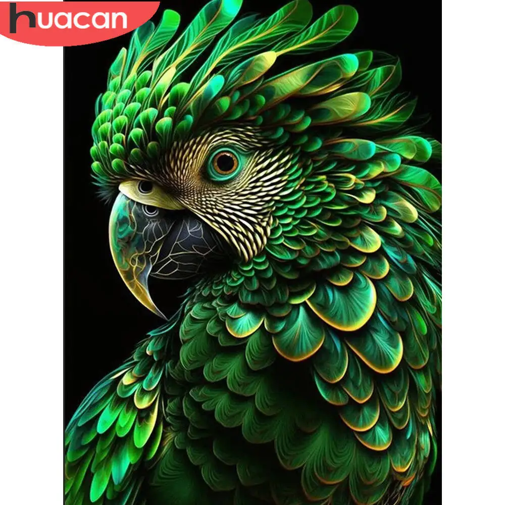 Huacan Tier DIY Diamant Malerei Frosch Pflanze volles Quadrat rund 5d Diamant Mosaik abstrakte Farbe Wohnkultur