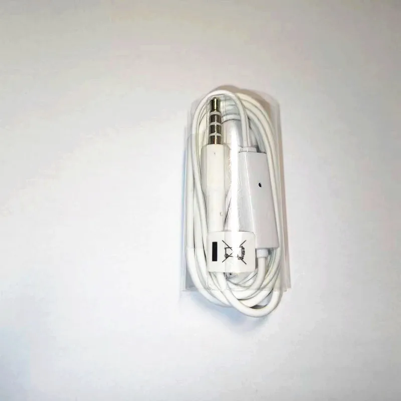 Alta qualidade mai 6 100 pçs 3.5mm fones de ouvido universal com microfone com fio linha para xiaomi huawei samsung s10 telefones