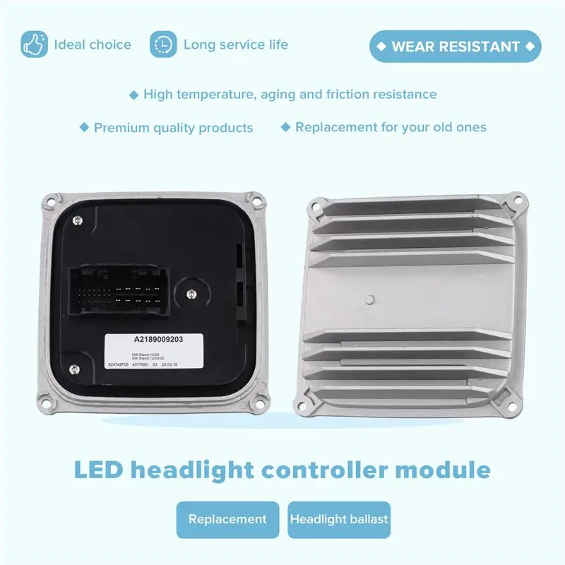 Daytime Running Light Module For Mercedes Benz W166 X166 A2189009203 Headlight Module For W166 LED Driver Controller-A02G view 5