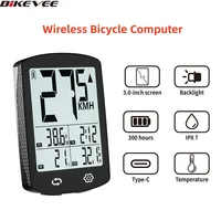 Ordenador inalámbrico USB-C para bicicleta, pantalla LCD Digital, velocímetro para ciclismo, odómetro, prueba de calorías con soporte para montaje en ordenador