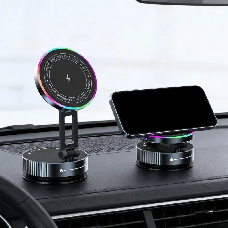 

15W Quick Wireless Charging Auto Phone Holder Featuring tight hold And Connection For firm hold Off Driving D2RC