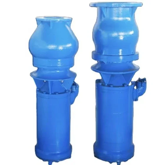 Trench Drain System Filter Large Axial Flow Lift Open Pit Drain Dewatering Vertical Water Pomp Pump