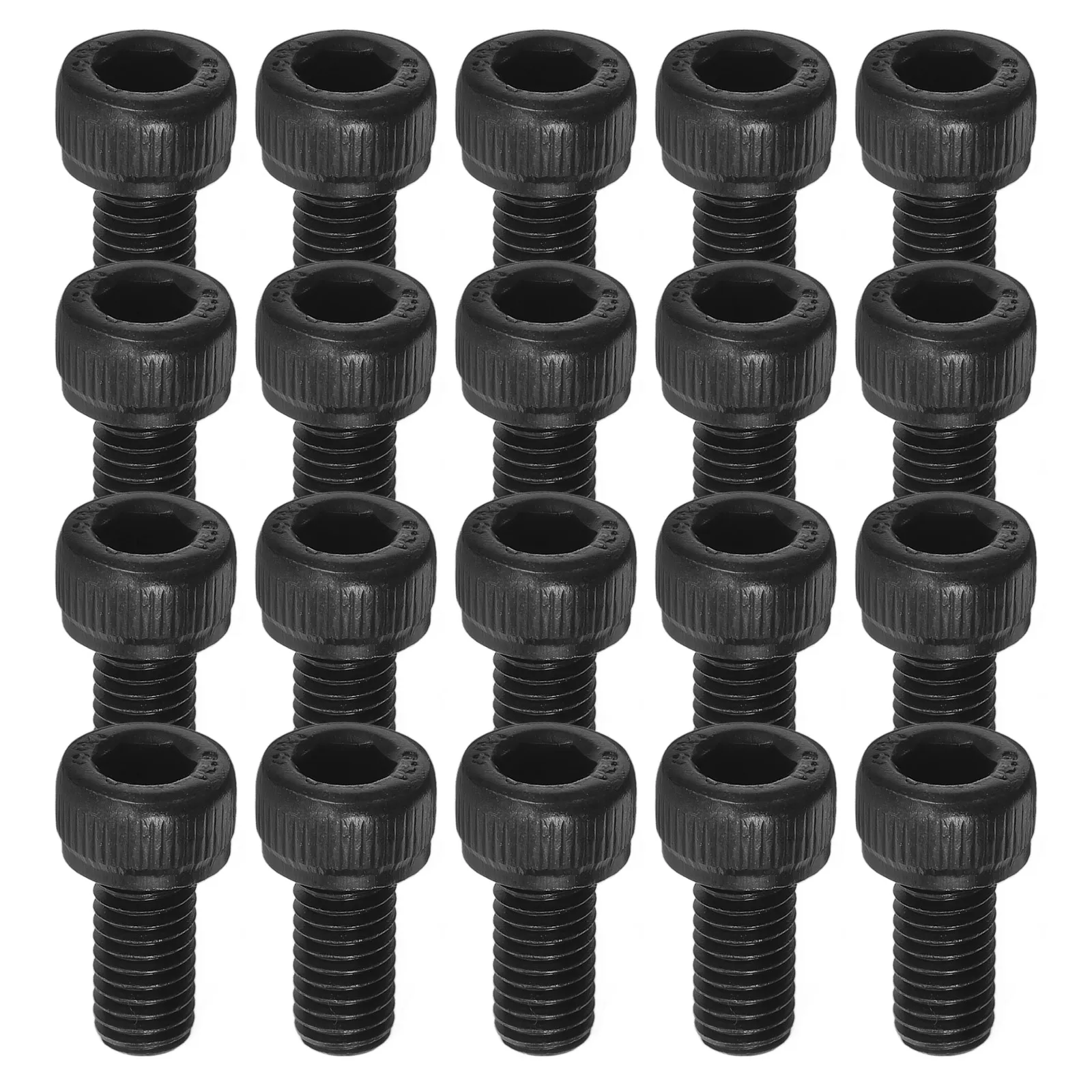 

50pcs Black 129 Grade Socket Cap Screws M5x10 Fully Threaded for Repair Projects Small Machine Hardware Kit