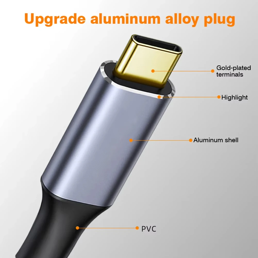 Byscoon USB C 3.1 Gen2 10Gbps Extension Cable Type C to Type C PD 100W QC 4.0 Fast Charging Cord For MacBook Pro 4k 60Hz Cable
