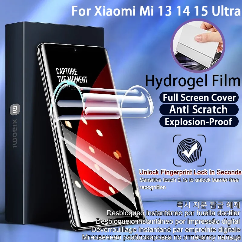 4Pcs Hd Hydrogel Fi…