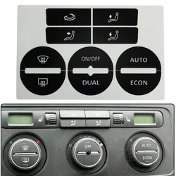 A/C Window Climate Worn Peeling Buttons Repair Sticker For VW GOLF Mk5 04-08 AC Control Button Decals Stickers Car Accessories