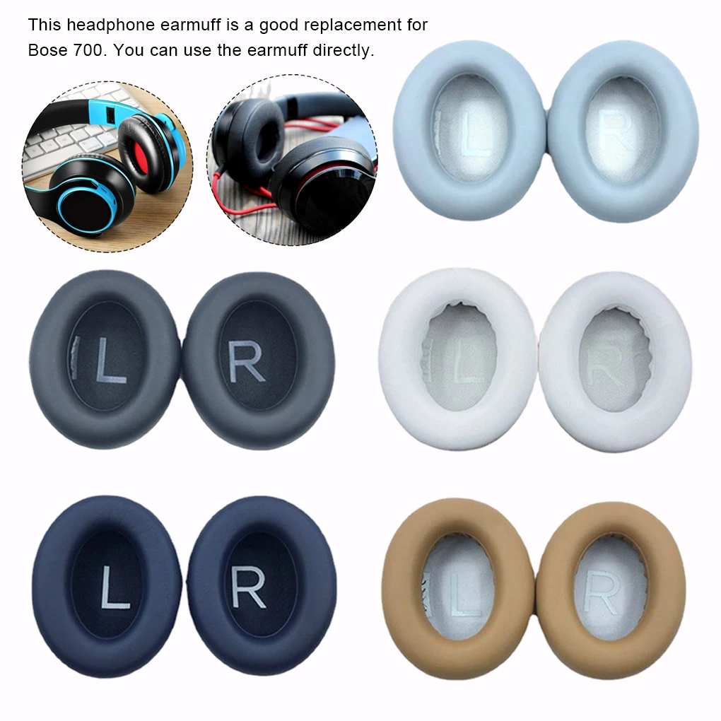 1 par de almohadillas para auriculares, accesorios para manguitos, piezas de repuesto, color caqui