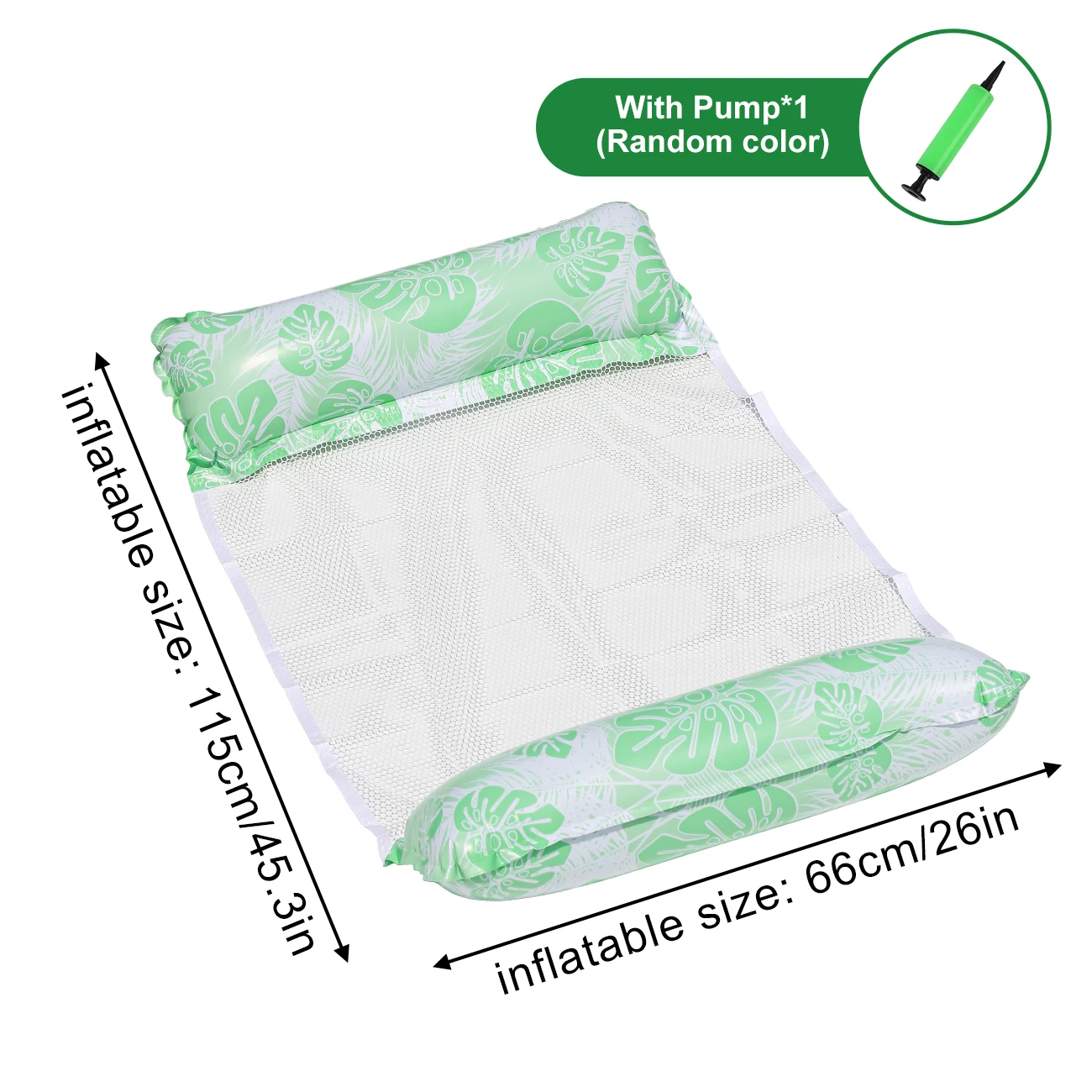 Tappetino galleggiante per piscina amaca per adulti 1PC, dispositivo galleggiante sdraiato per amaca gonfiabile in PVC per piscina