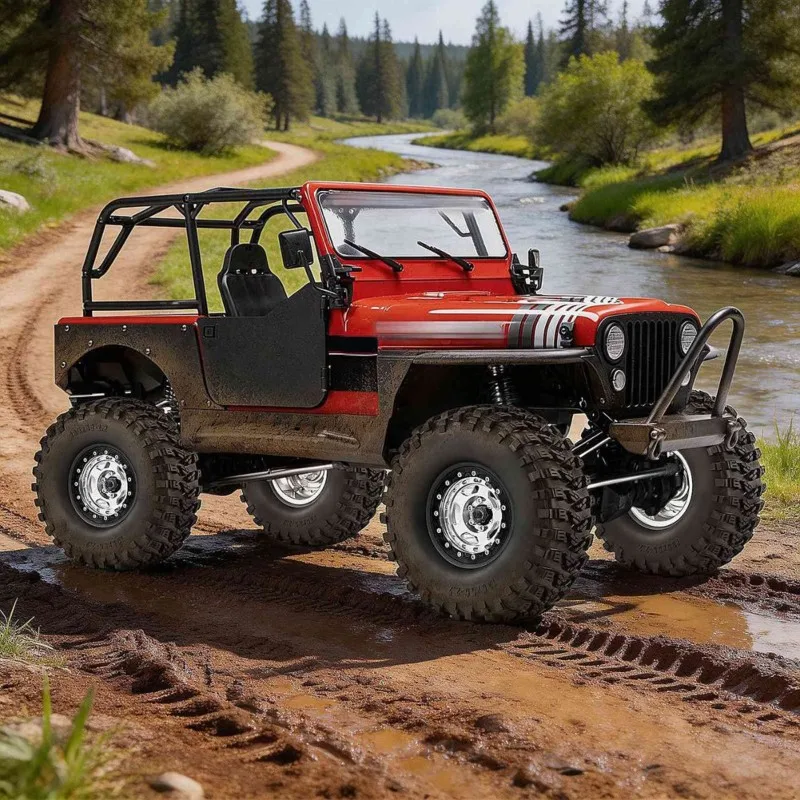 ABJL-For SCX10 TRX4 H8H 4083 4Pcs 2.2 Inch Inch RC Car Wheel Rims Tires Kit 135Mm CROSS RC Crawler Car Upgrades Parts