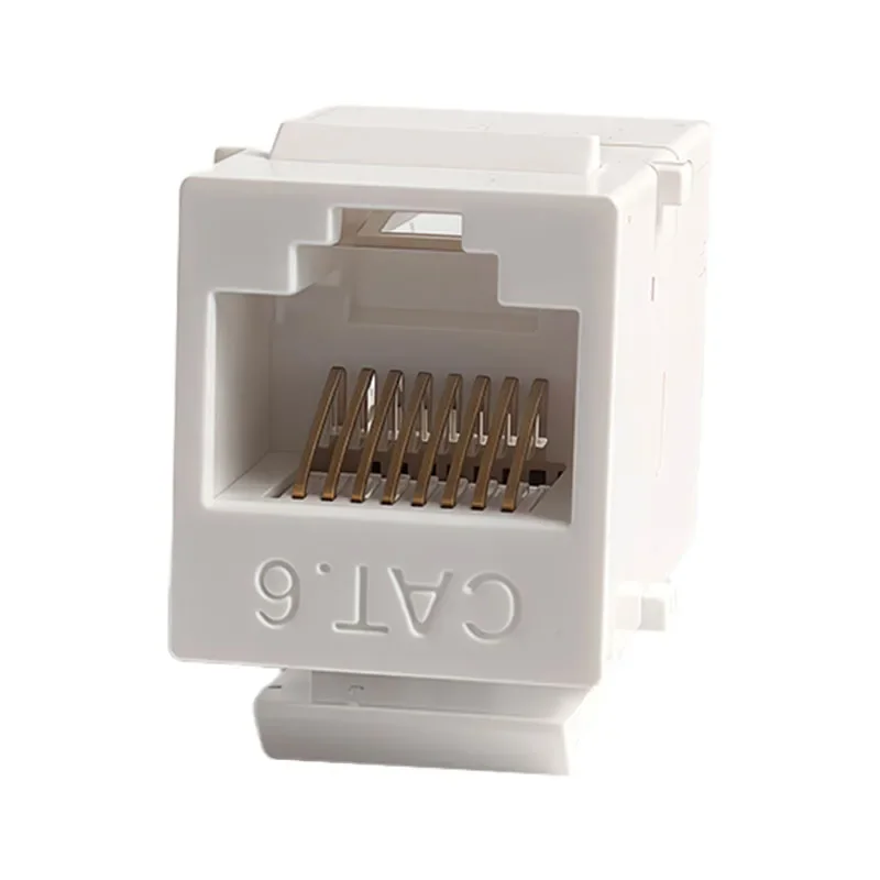 10 قطع من وحدات مقبس الشبكة CAT6 المكونة من 6 فئة سهلة التركيب، توصيل مباشر، جودة عالية للإنترنت المستقر