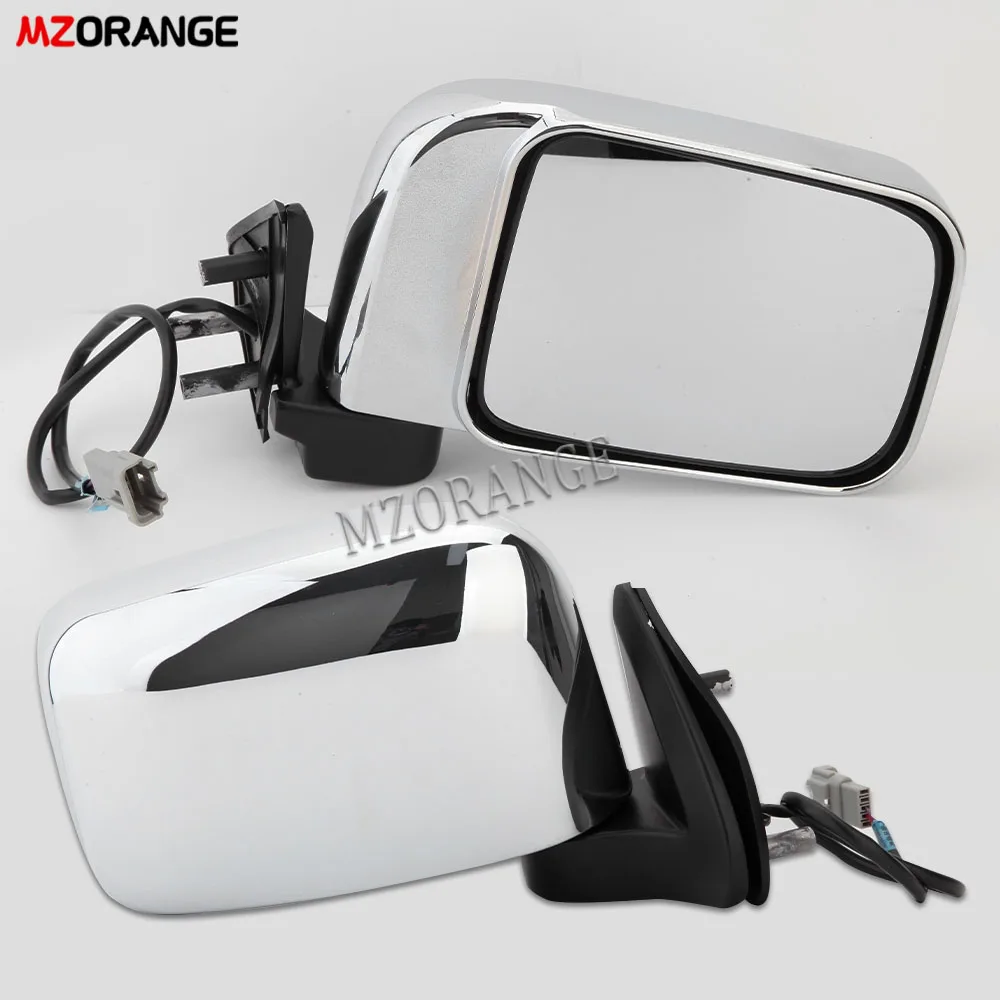 Side Wing Mirror Assembly For Nissan NAVARA D22 1998-2008 Rearview Mirror Glass 3 Wires Car Heated  Mirrors Electric Accessories