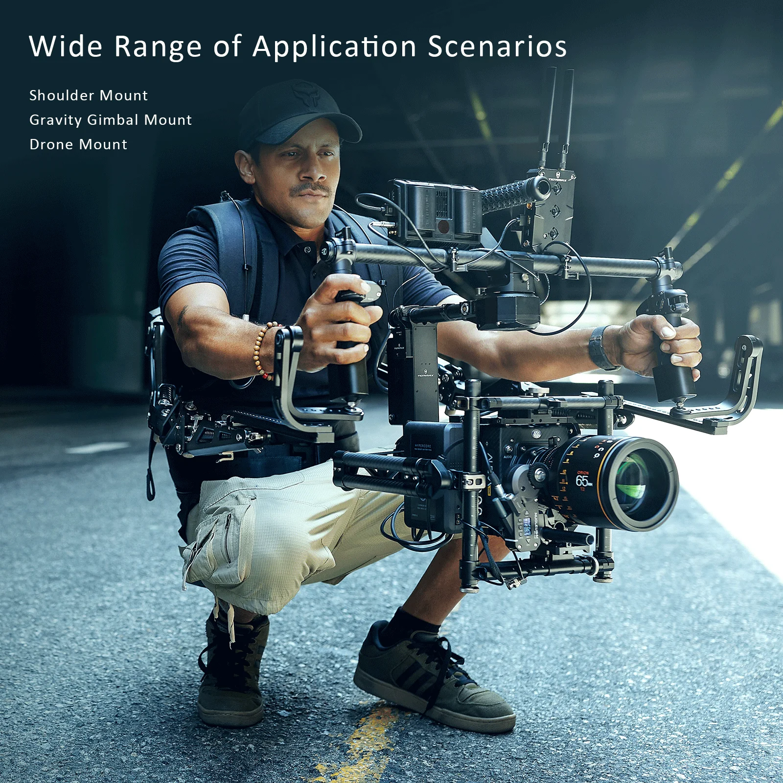 TILTA WLC-T03 Nucleus-M نظام التحكم في عدسة التركيز اللاسلكي لـ DJI ROIN S Gimbal Arri RED ull Kit مع حافظة صلبة