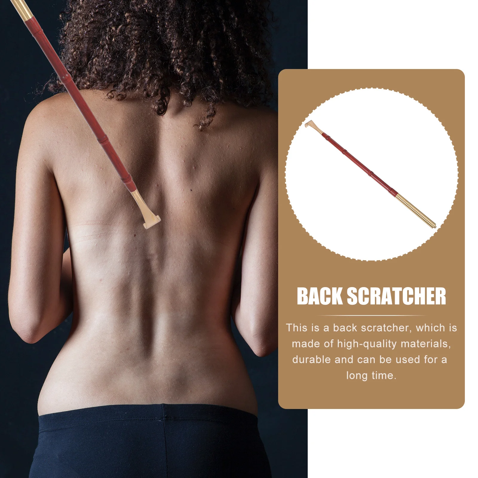 

1Pcs High-Quality Wooden Back Scratcher Effective Anti Itch Massager for Elderly and Pregnant Women Back Scratchers