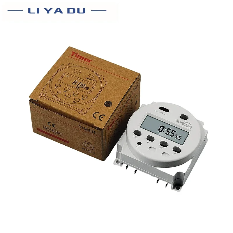 CN102A 12V/24V/110V/220V  Single and double countdown micro cycle time control switch timer controller seconds control