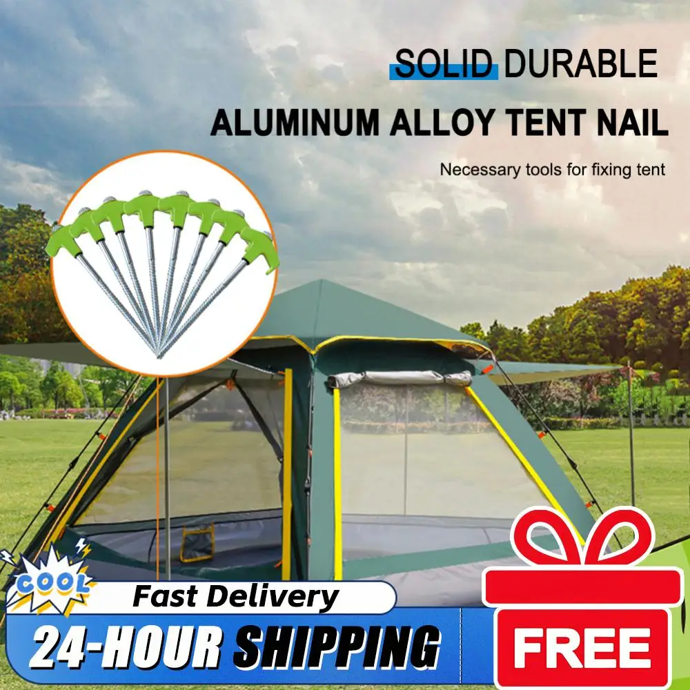 

Набор из 8 сверхпрочных спиральных колышков с шестигранным штоком для крепления к земле, для кемпинга и палаток