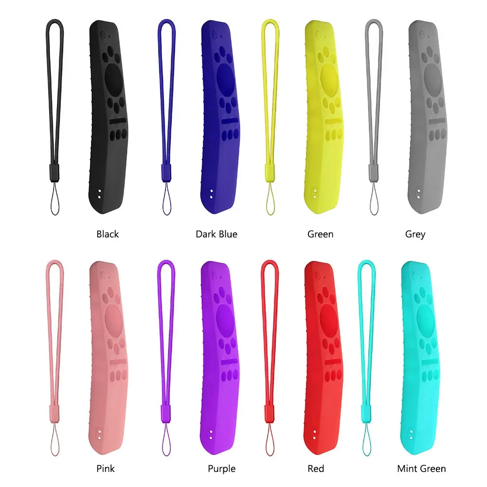 All Inclusive Remote Control Cover with Lanyard Smart Television Remote Control Case Anti Slip for SAMSUNG 01329B 01330A TM1950A