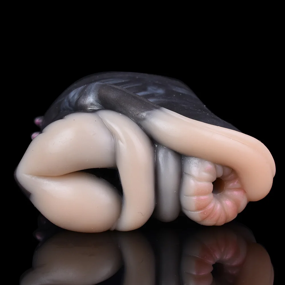 GEEBA Peso netto 755g Tazza per aereo giraffa animale super realistica per uomo 18 + Masturbatore maschile in silicone a doppio canale Figa tascabile