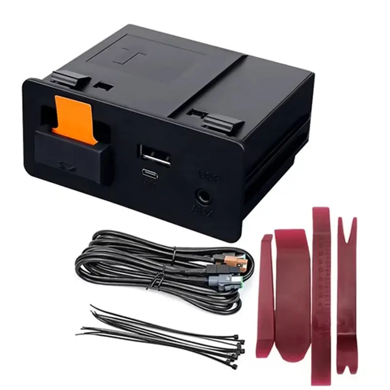 

Прочный адаптер USB-хаб для Mazda 2, 3, 6, CX3, CX5, CX8, CX9, MX5 (TK78669U0C) для модернизации P2.1, проводной Type-C Carplay Android Auto