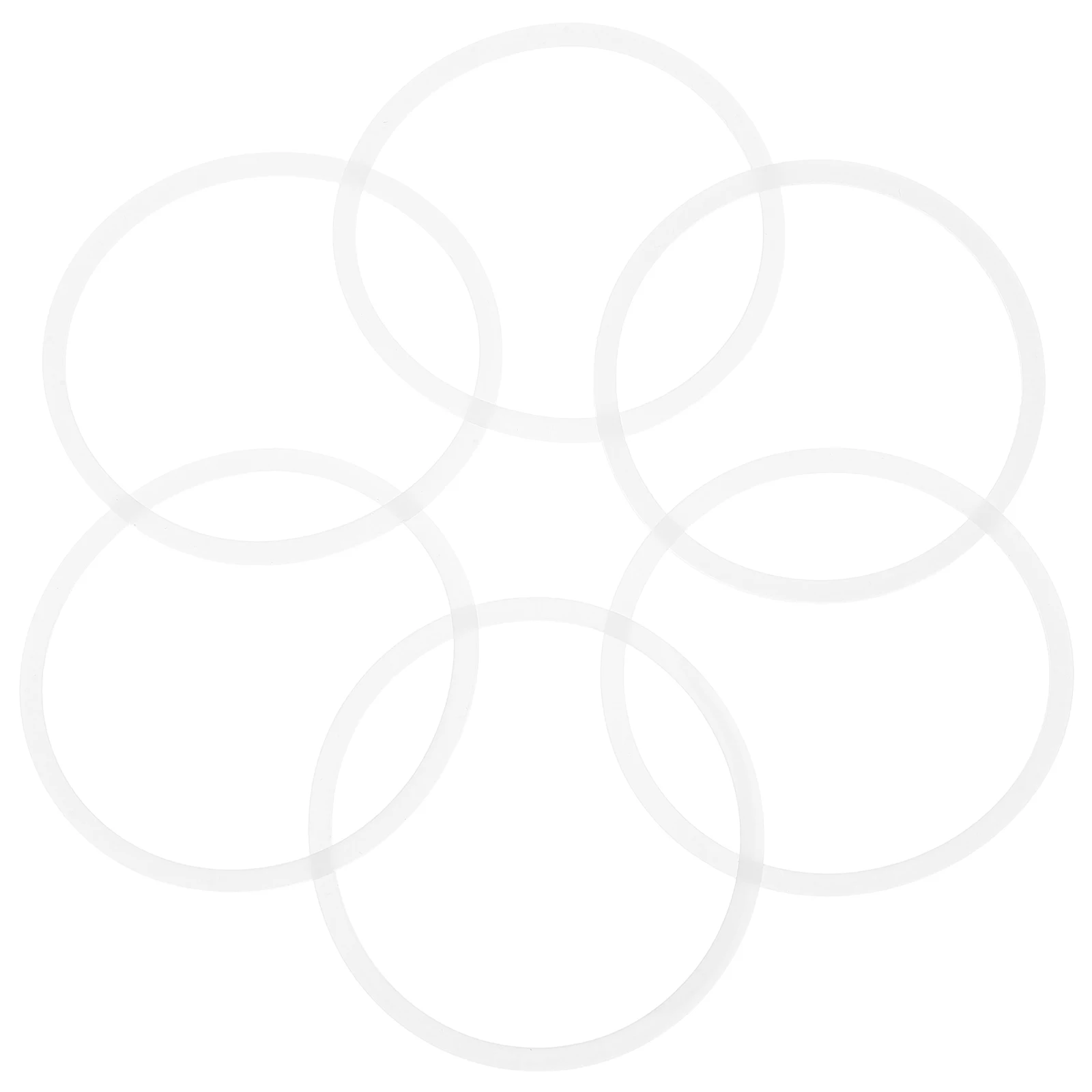 

6Pcs Leakproof Silicone Seal Rings Replacement Gaskets for Insulated Cup Lid Elastic Bottle Accessories Silicone Sealing Ring