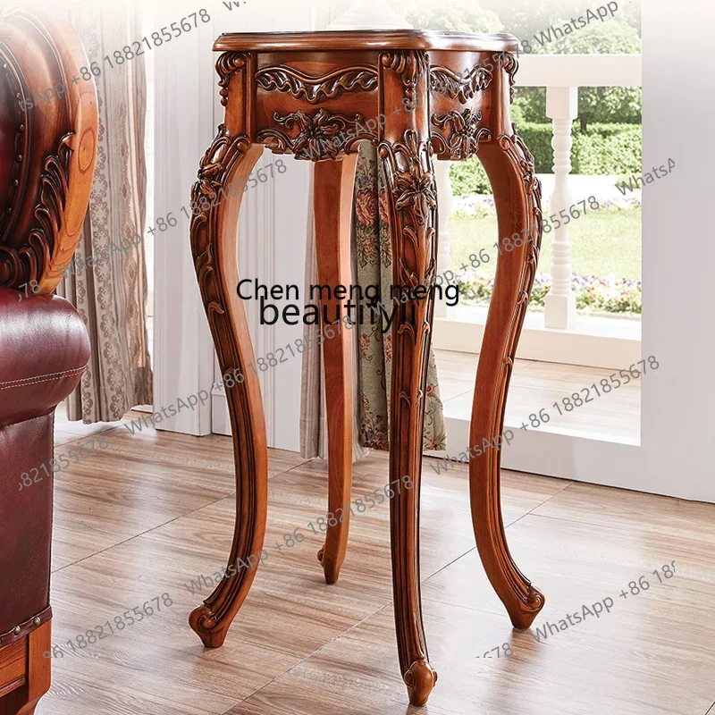 

ss7304 European-Style Solid Wood Flower Stand, Disk Holder Solid Wood Storage Rack, French Flower Stand