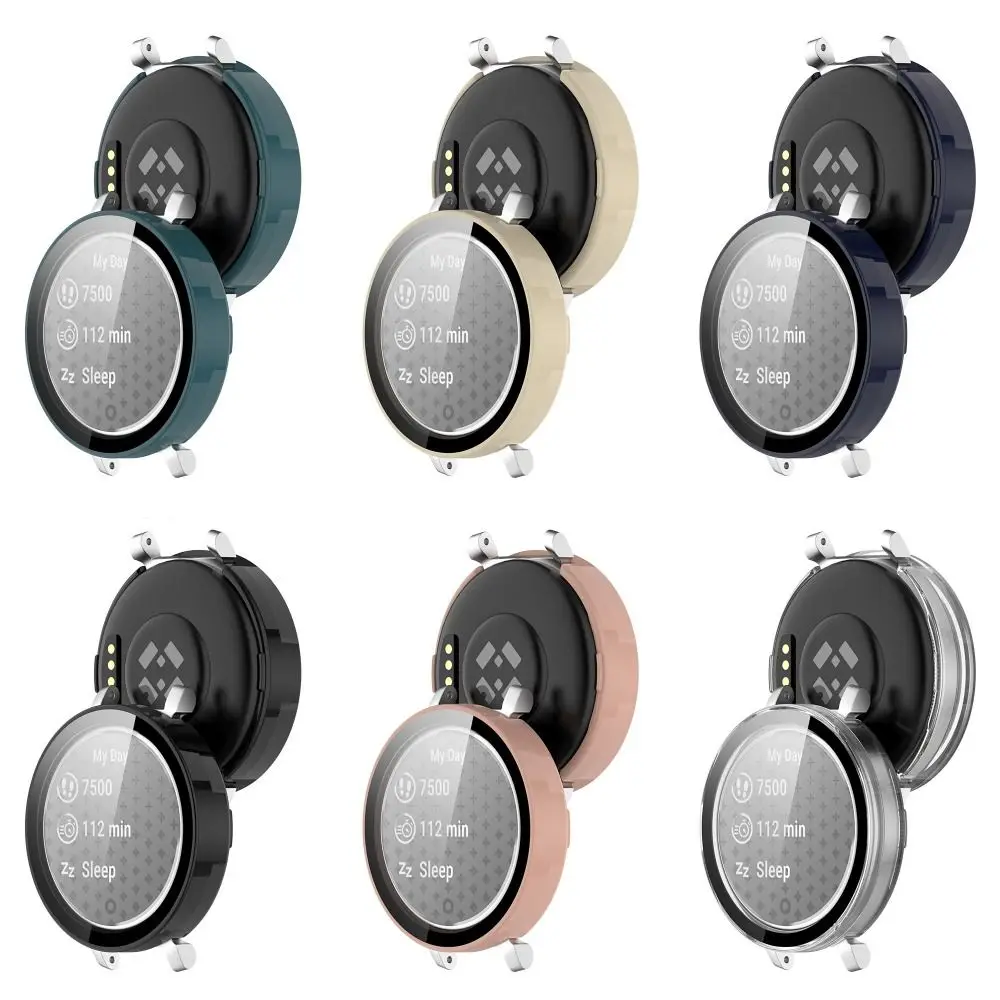 PC Protective Case For Garmin Lily 2 Full Cover Screen Protector Tempered Glass Film Bumper Shell