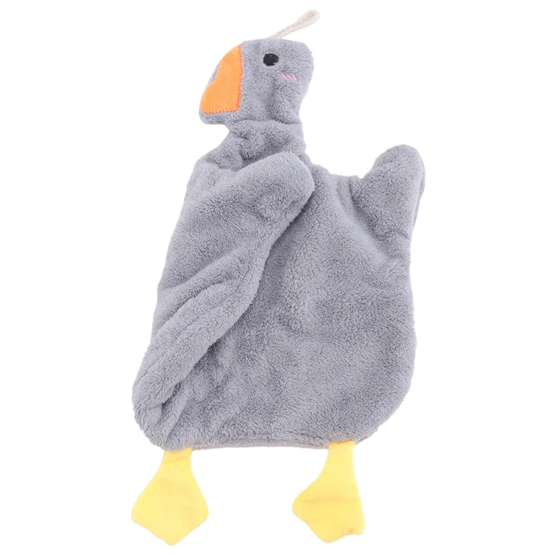 Cartoon Goose Hand Towel Kitchen Bathroom And Toilet Hand Towel Hanging Type With Super Water Absorption Quick Drying