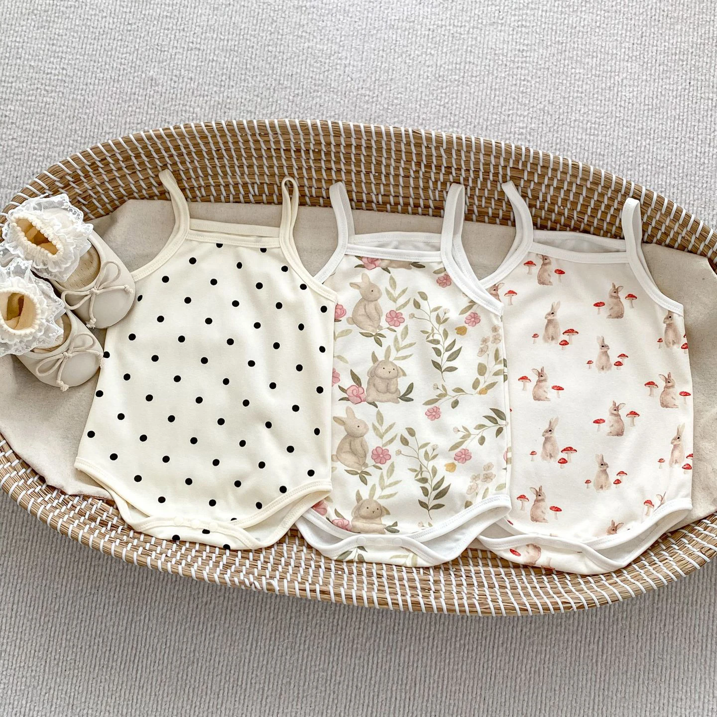 0-24M Newborn Kid Baby Girl Clothes Summer Cotton Baby Romper Sleeveless Jumpsuit Cute Sweet Bodysuit Outfit