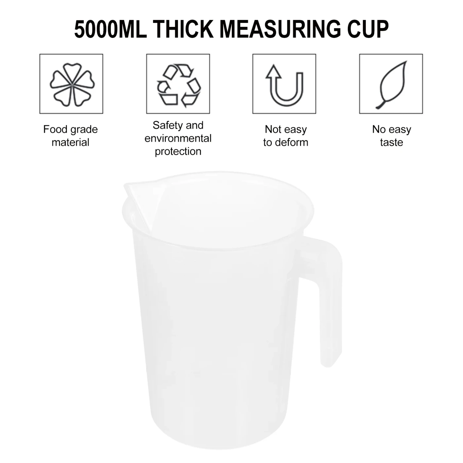 te Your Baking Skills with this Reliable and Multi-functional Plastic Measuring Cup Pitcher - Superior Quality for Accurate Meas