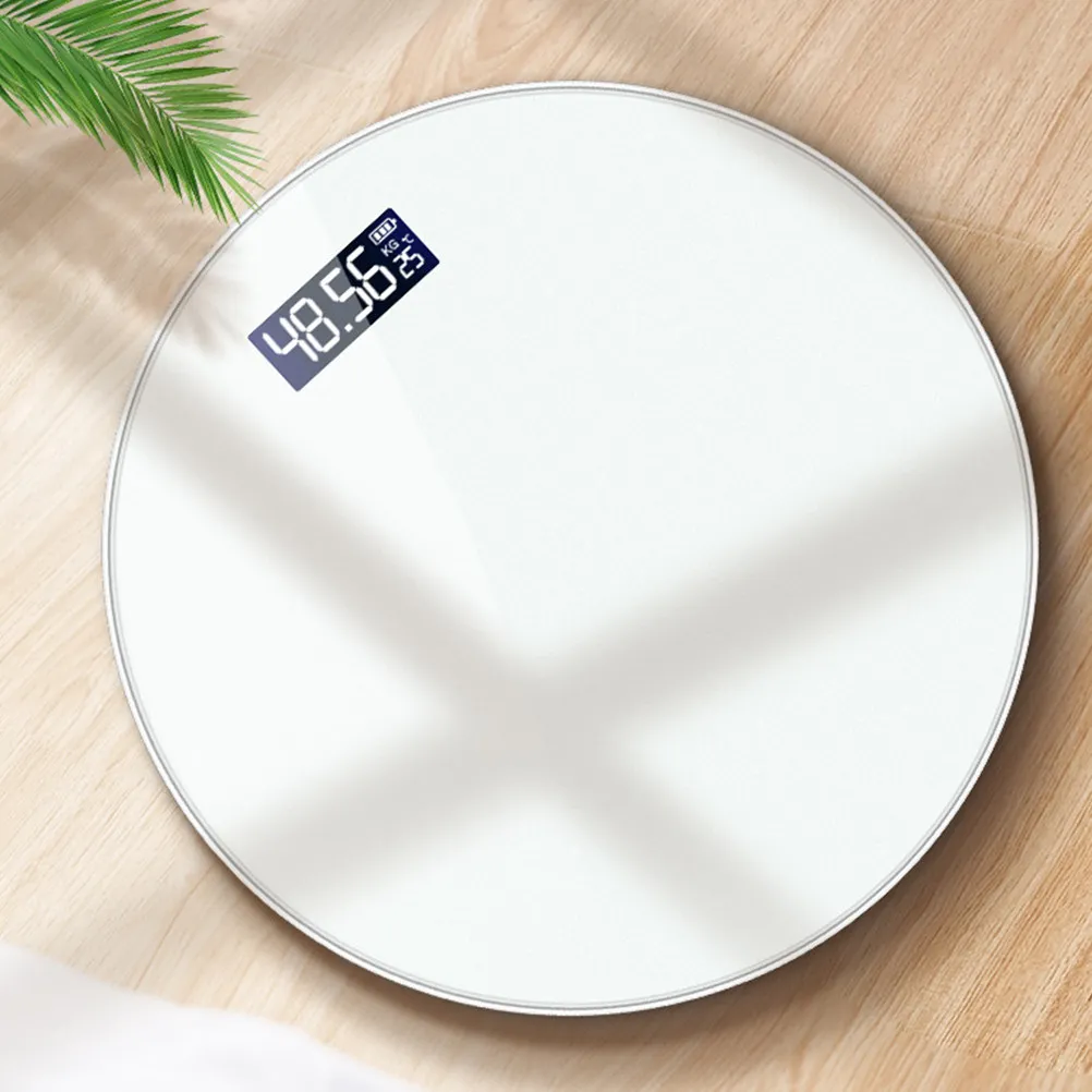 

Весы для взвешивания тела с закаленным стеклом, большим LED-дисплеем, автоматическим измерением температуры, электронные, для дома, точное взвешивание