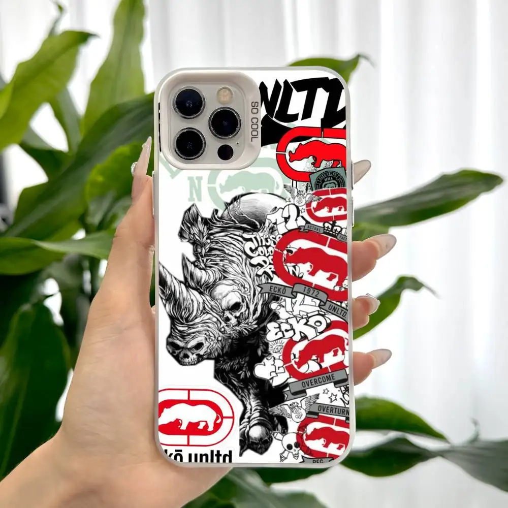 حافظة هاتف عصرية رائعة E-Ecko U-Unltd لهاتف Apple 11 12 13 14 15 16Pro Max Plus حافظة هاتف متقدمة للحماية