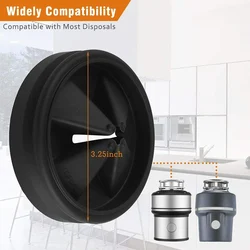 2pcs Garbage Stopper Ring Cover For Insinkerator Garbage Disposal Splash Guard Sink Baffle Reduce Disposer Noise Tool