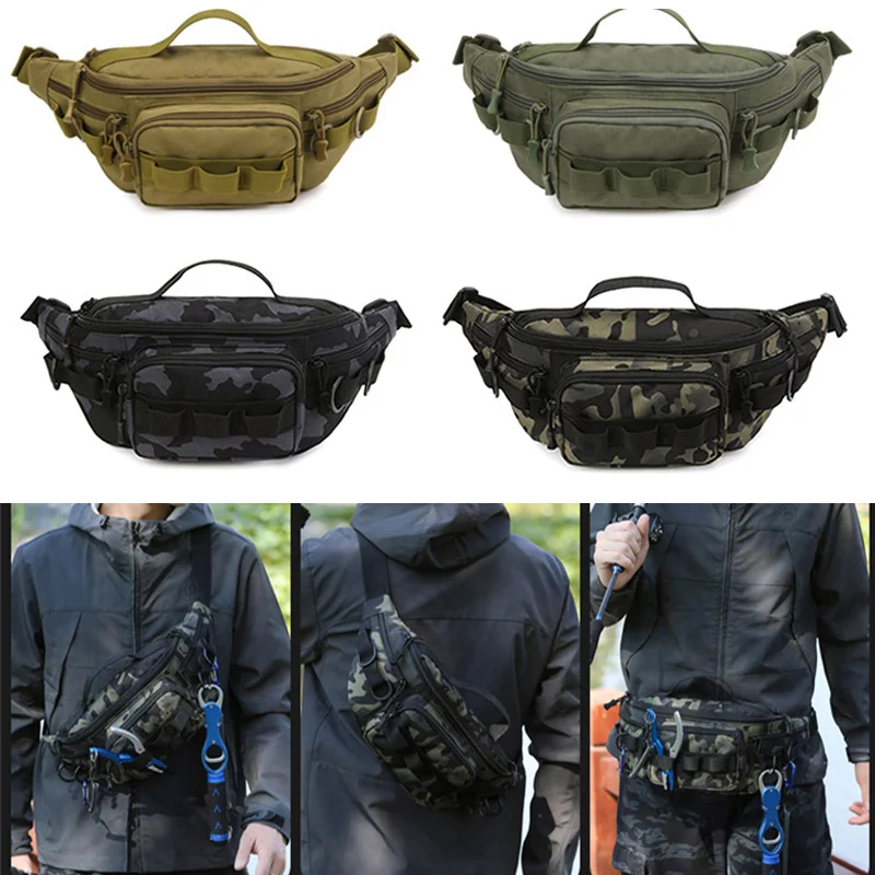 Taille Tasche Angeln Lagerung Tasche Oxford Tuch Taktische Rucksack Leichte Anti-diebstahl Taille Pack Telefon Beutel Jagd Camping Tasche
