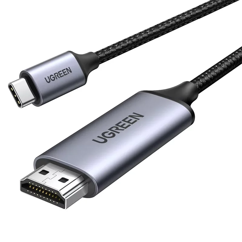 UGREEN USB C to HDMI Cable 6.6FT Type C to HDMI 4K Adapter Thunderbolt 4/3 to HDMI for Home Office MacBook Pro Air