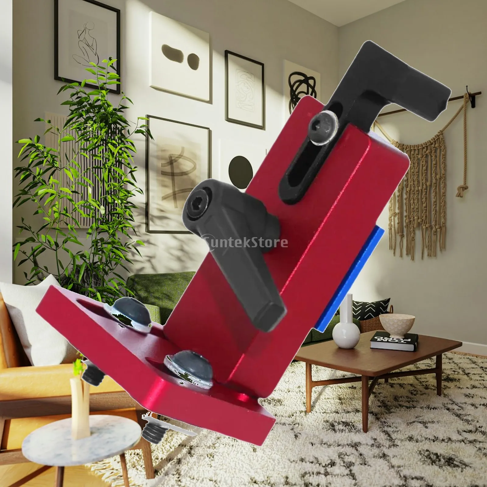 45 Type Miter Track Stop Chute Locator Aluminum Alloy Limit Device for Woodworking Rail and T Slot Applications