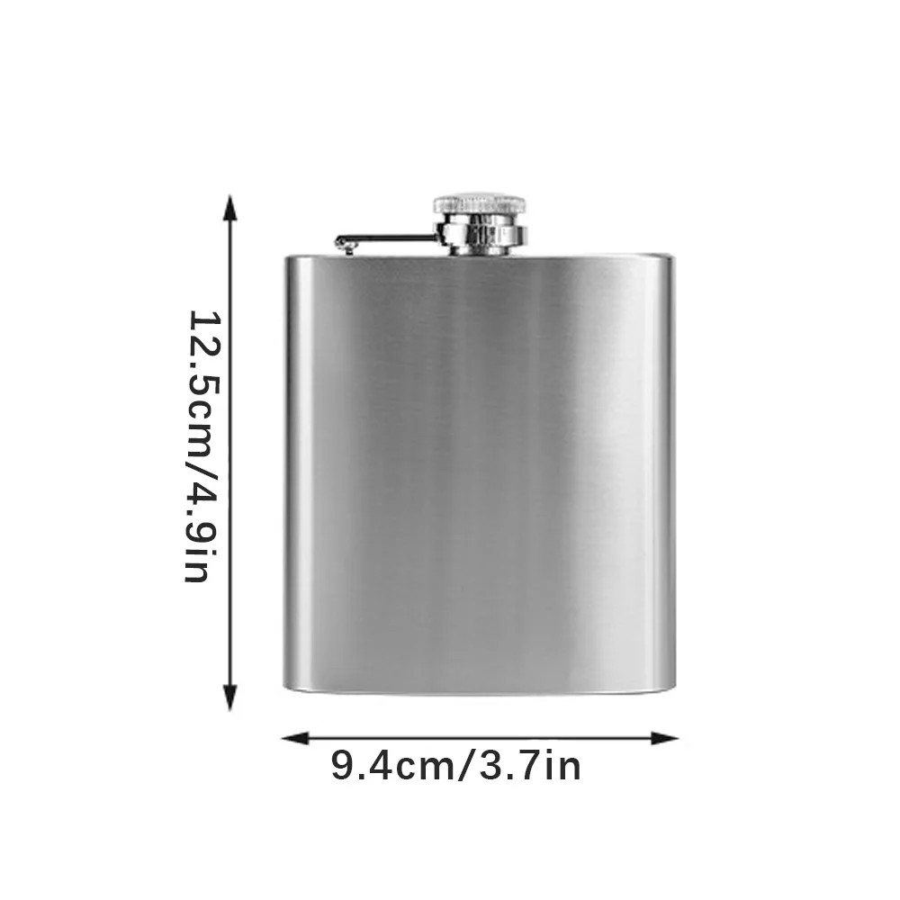7oz مخصص المحمولة الفولاذ المقاوم للصدأ قارورة الورك الإبريق ويسكي وعاء النبيذ زجاجة تخصيص رجل هدية السفر جولة درينكوير كأس النبيذ